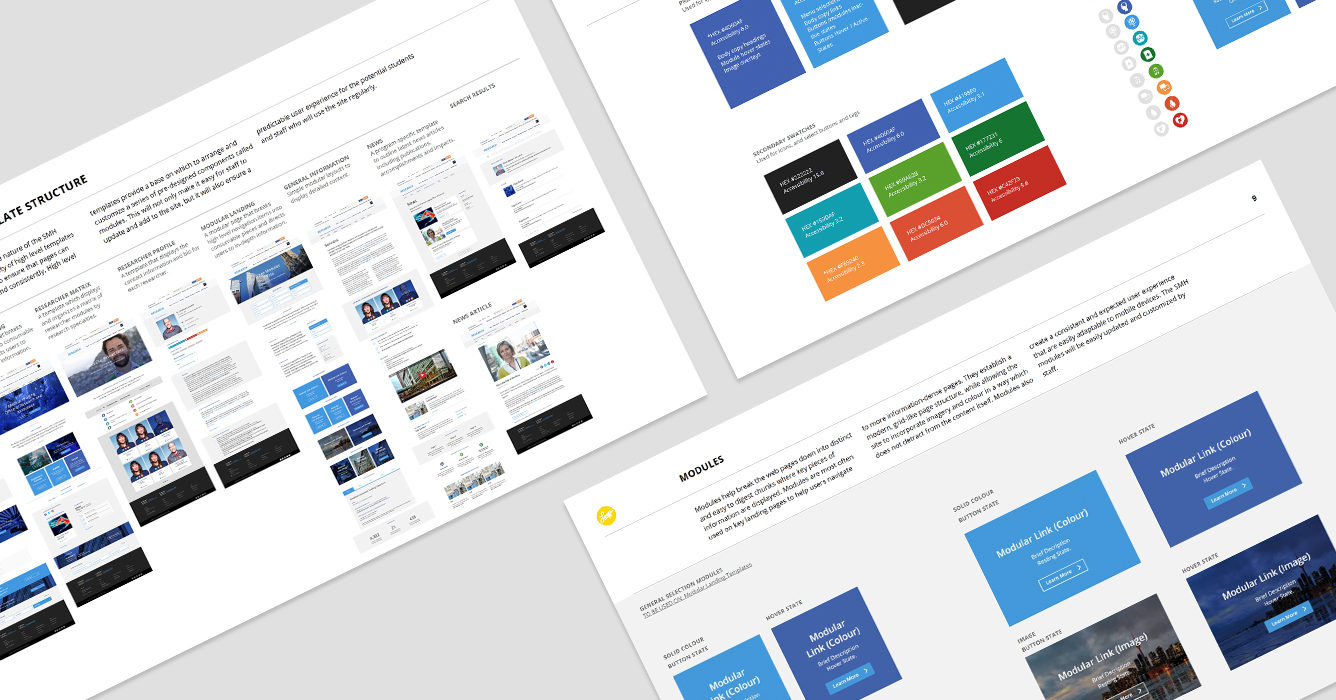 Website style guide printed