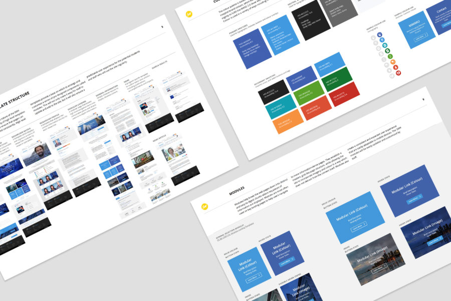 Website style guide printed