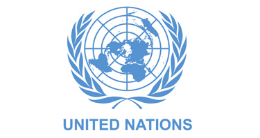 United Nations logo.