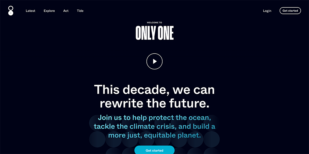 Only.One is one of the best nonprofit websites.