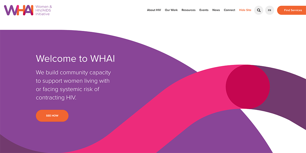Women & HIV/AIDS Initiative is one of the best nonprofit websites.